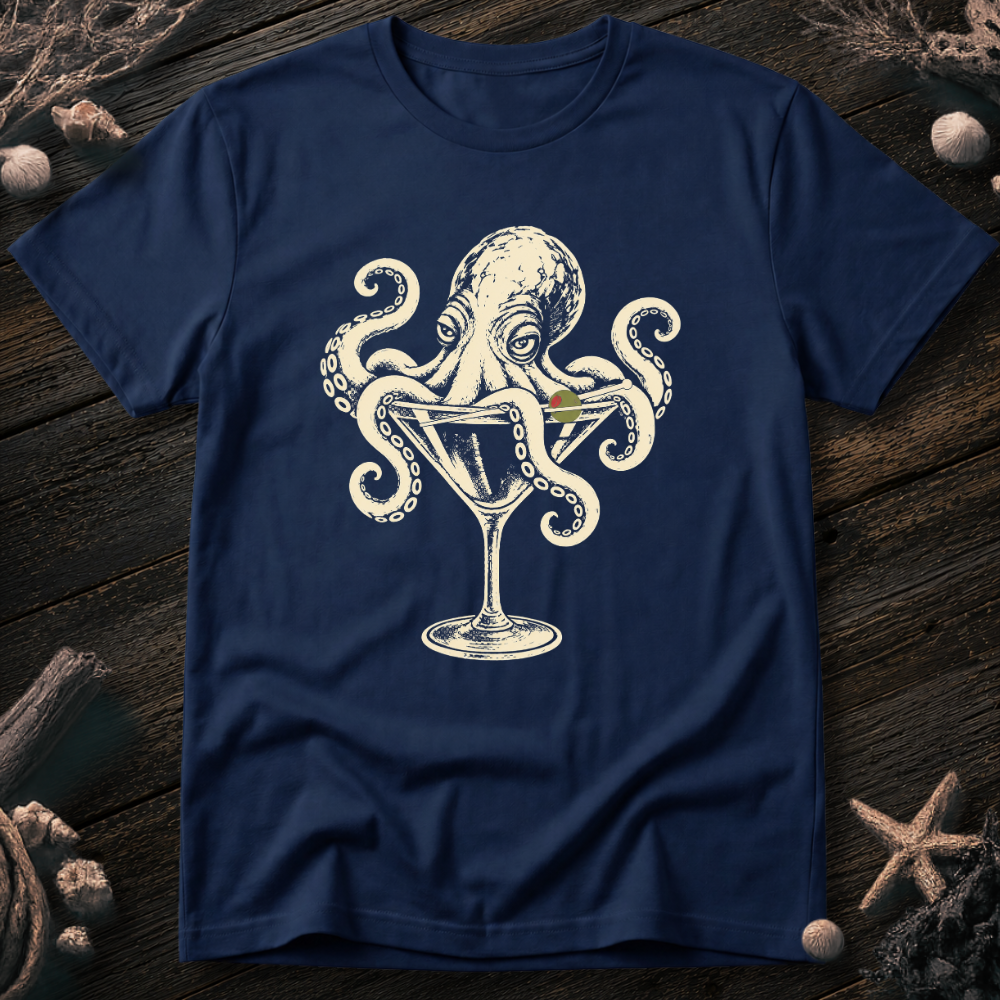 Octopus Martini T-Shirt
