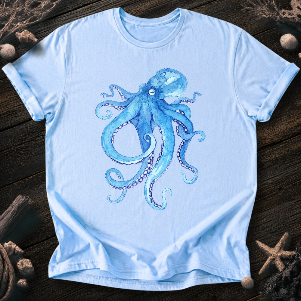 Octopús Acuarel T-Shirt