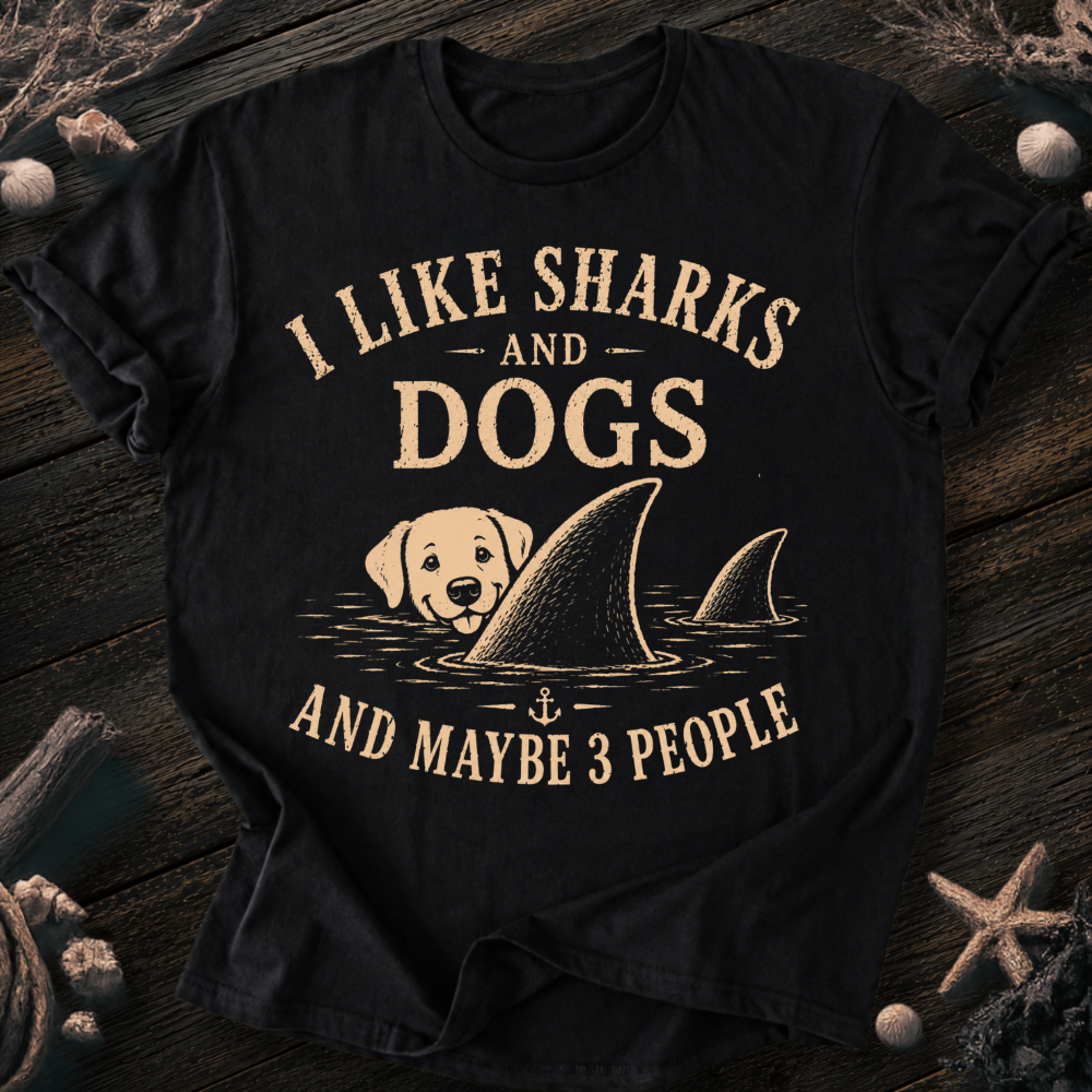 I Like Sharks and Dogs T-Shirt