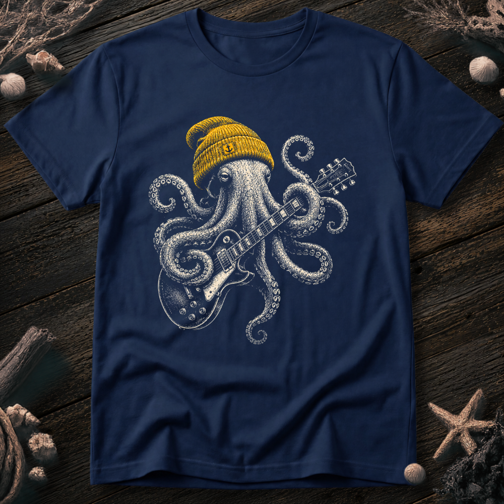 Rock Star Octopus T-Shirt