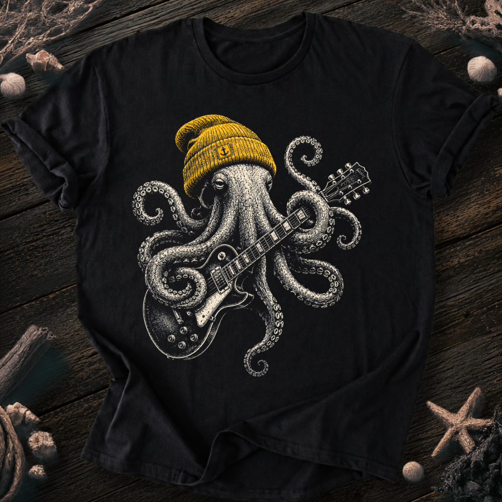 Rock Star Octopus T-Shirt