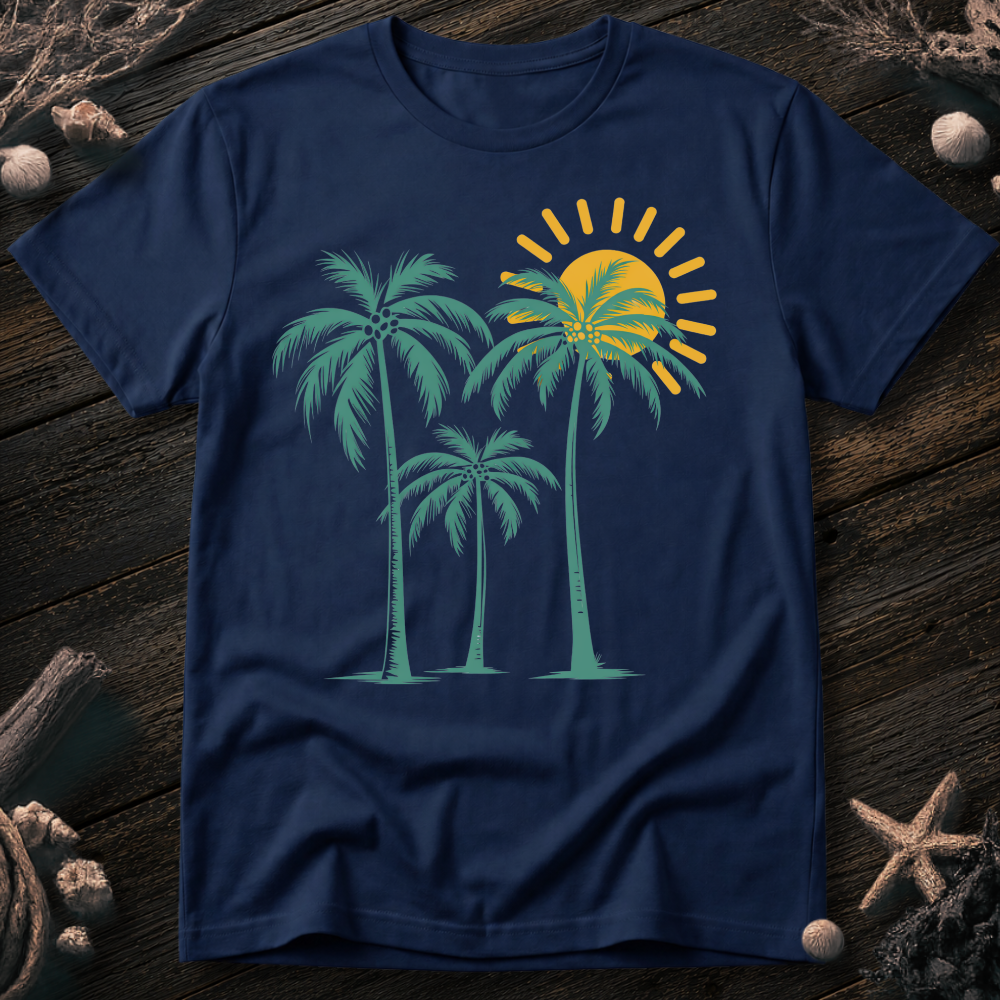 Palm Trees Sunrise T-Shirt