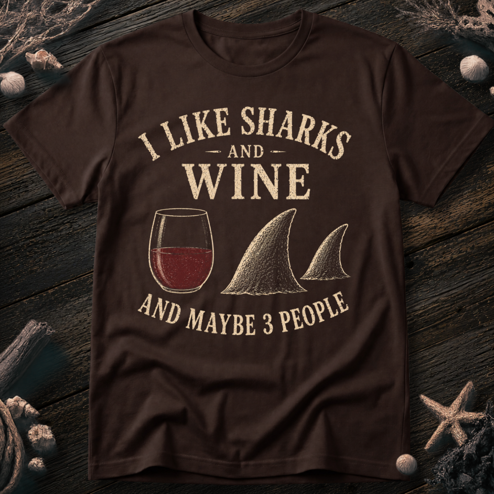 I Like Sharks and Wine T-Shirt