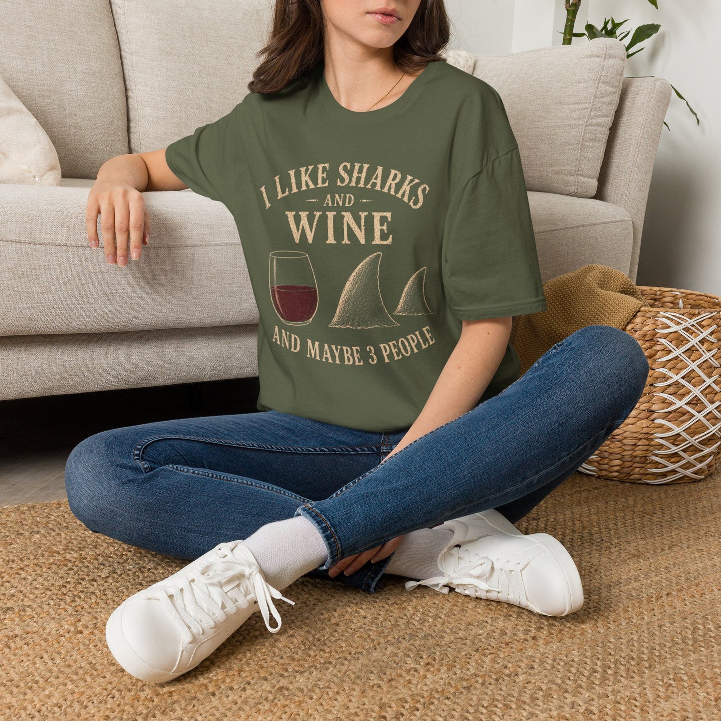 I Like Sharks and Wine T-Shirt