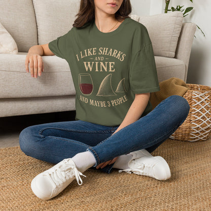 I Like Sharks and Wine T-Shirt