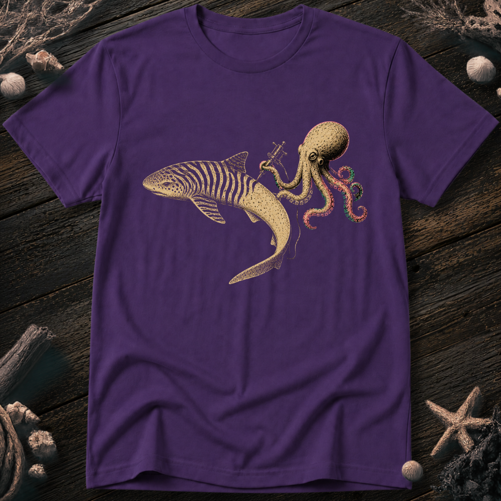 Shark Zebra Tattoo T-Shirt
