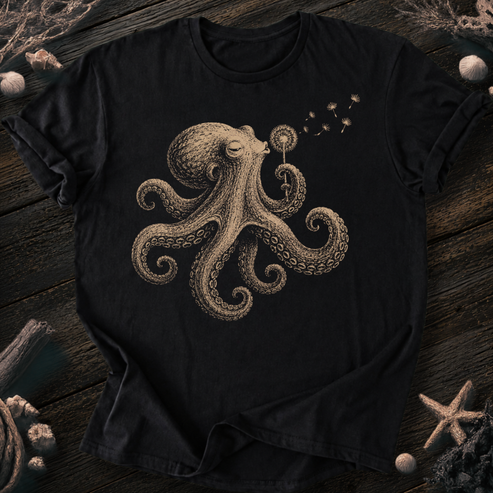 Octopus Blowing Wishes T-Shirt