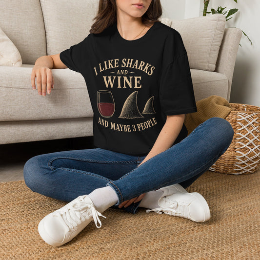 I Like Sharks and Wine T-Shirt