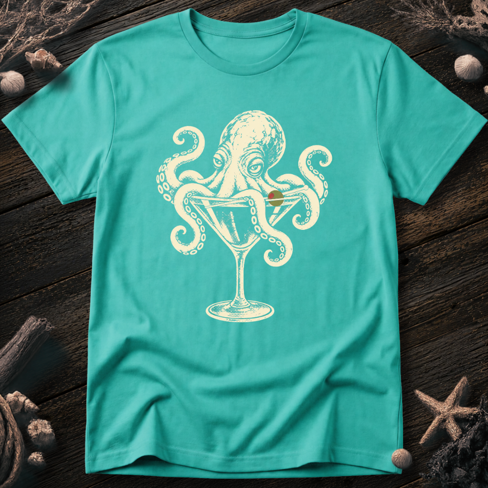 Octopus Martini T-Shirt