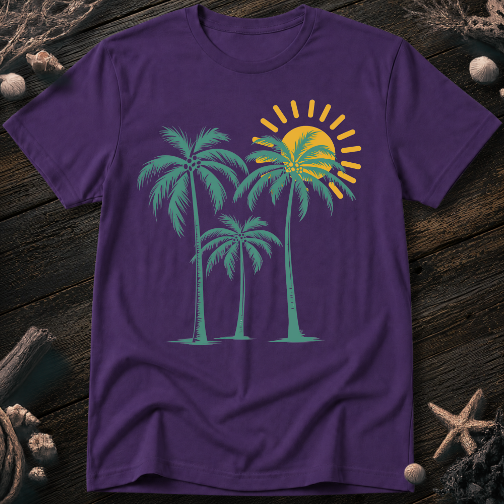 Palm Trees Sunrise T-Shirt