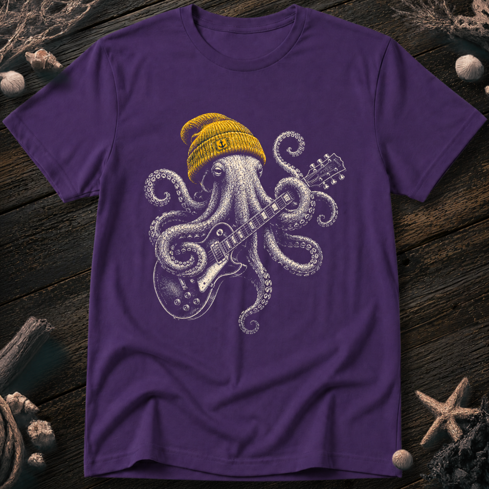 Rock Star Octopus T-Shirt
