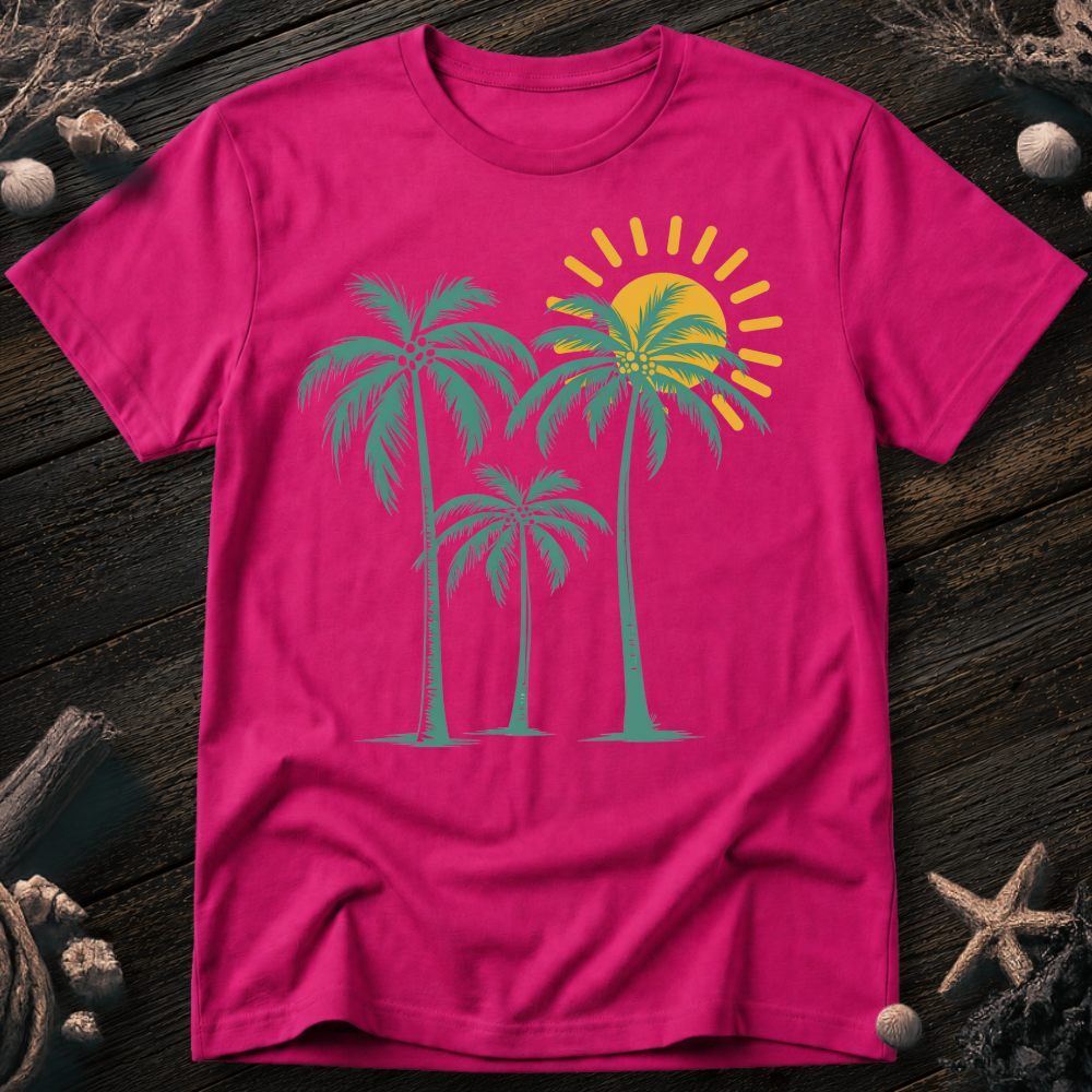 Palm Trees Sunrise T-Shirt